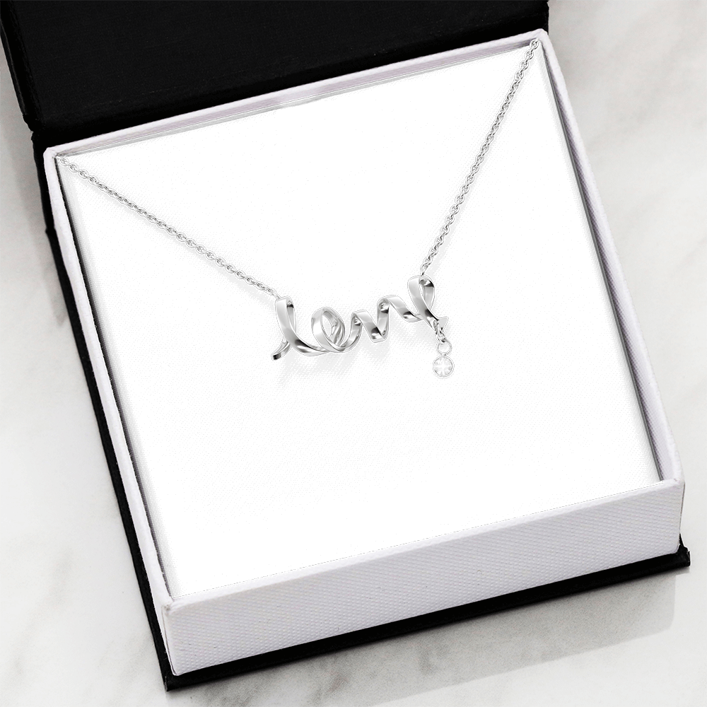 Scripted Love Necklace