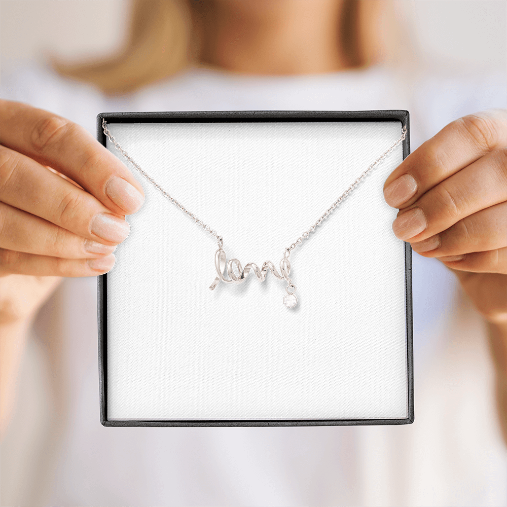 Scripted Love Necklace