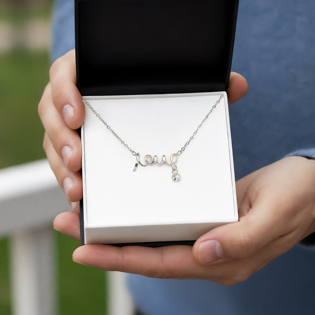 Scripted Love Necklace