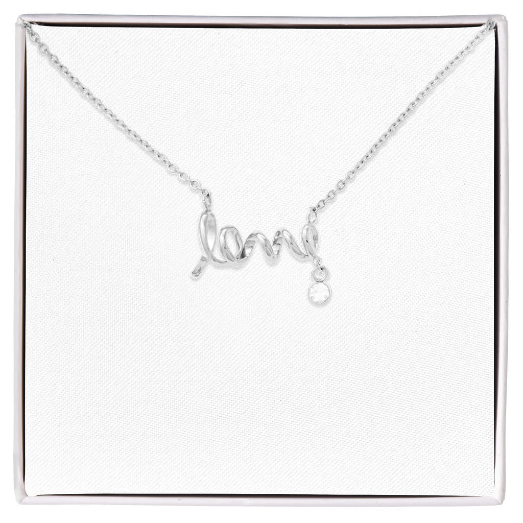 Scripted Love Necklace