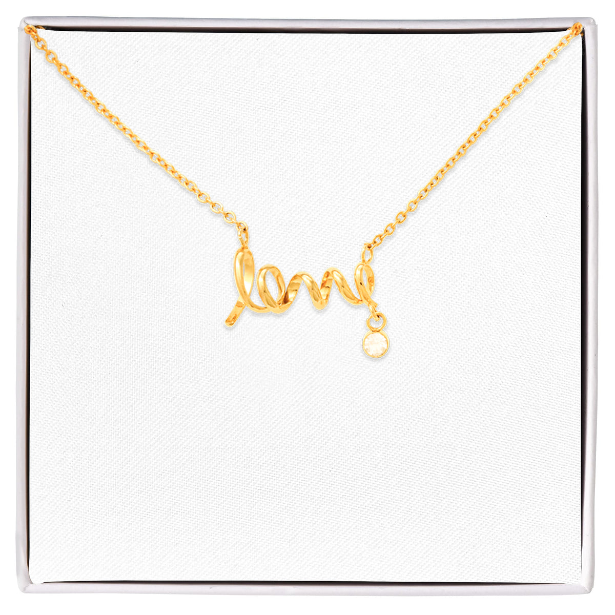 Scripted Love Necklace