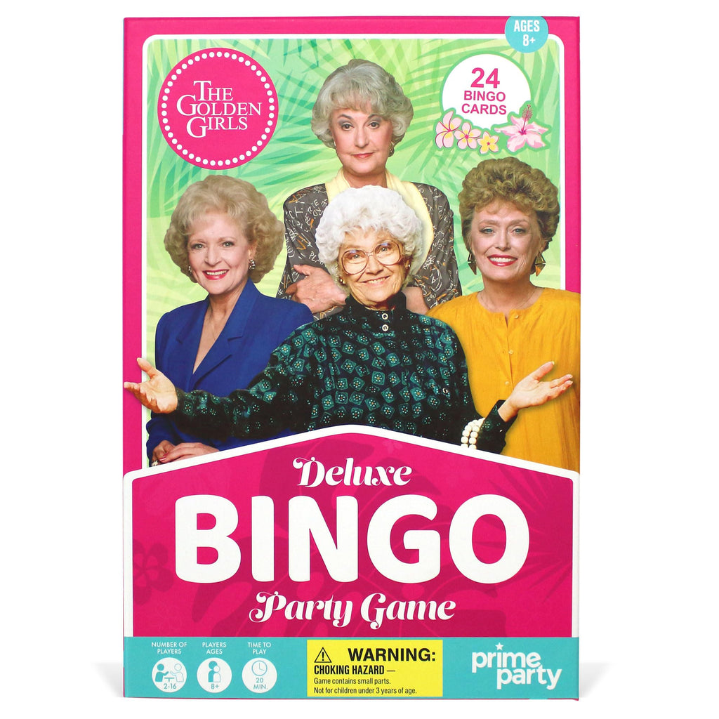 Golden Girls Bingo Game | Bingo Board Games for Adults and Kids for 2-16 Players - Party Games