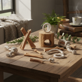 Wooden Pet Toy Set